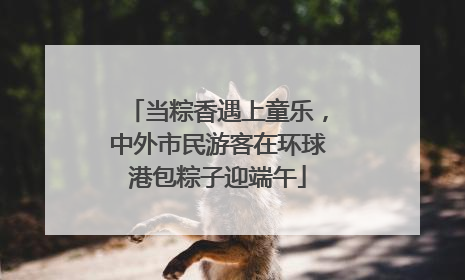 当粽香遇上童乐，中外市民游客在环球港包粽子迎端午