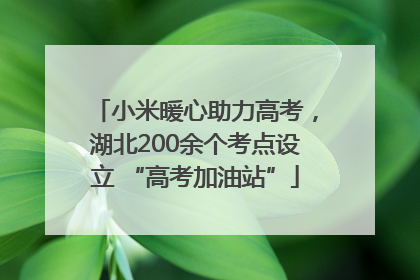 小米暖心助力高考，湖北200余个考点设立 “高考加油站”