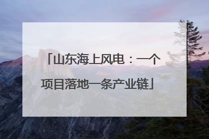 山东海上风电：一个项目落地一条产业链
