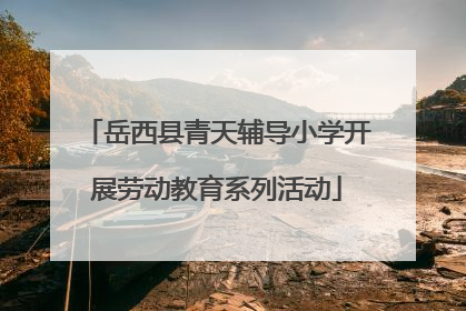 岳西县青天辅导小学开展劳动教育系列活动