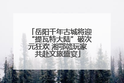 岳阳千年古城将迎“提瓦特大陆”破次元狂欢 湘鄂赣玩家共赴文旅盛宴