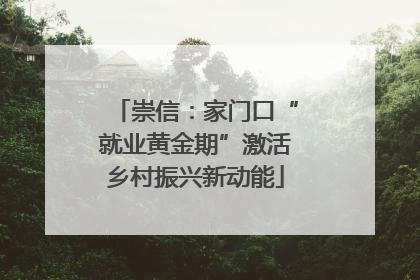崇信：家门口“就业黄金期”激活乡村振兴新动能