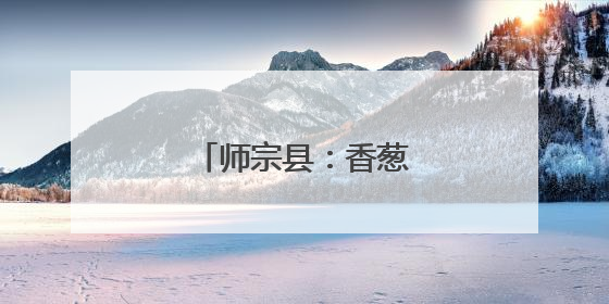 师宗县：香葱产业一路鲜