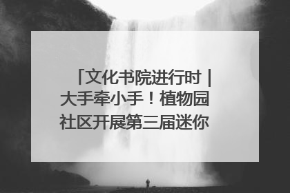 文化书院进行时｜大手牵小手！植物园社区开展第三届迷你马拉松活动
