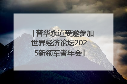 普华永道受邀参加世界经济论坛2025新领军者年会