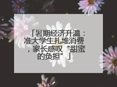 暑期经济升温：准大学生扎堆消费，家长感叹“甜蜜的负担”