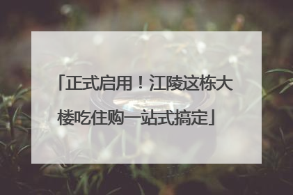 正式启用！江陵这栋大楼吃住购一站式搞定