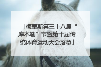 梅里斯第三十八届“库木勒”节暨第十届传统体育运动大会落幕