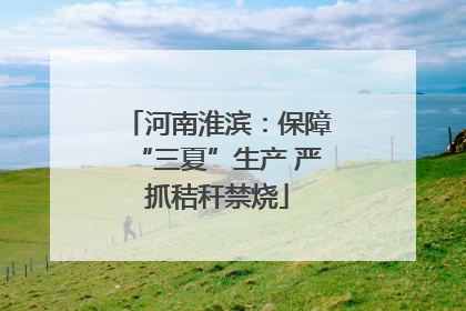 河南淮滨：保障“三夏”生产 严抓秸秆禁烧