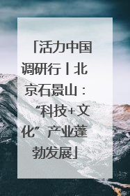 活力中国调研行丨北京石景山：“科技+文化”产业蓬勃发展
