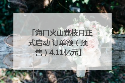 海口火山荔枝月正式启动 订单额（预售）4.11亿元