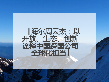 海尔周云杰：以开放、生态、创新诠释中国跨国公司全球化担当
