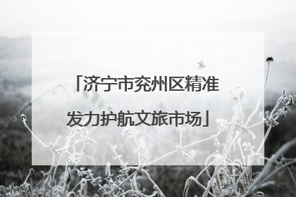 济宁市兖州区精准发力护航文旅市场