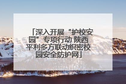 深入开展“护校安园”专项行动 陕西平利多方联动织密校园安全防护网