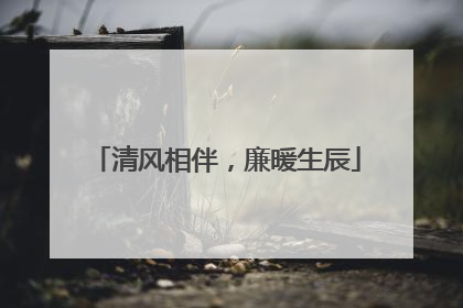 清风相伴，廉暖生辰
