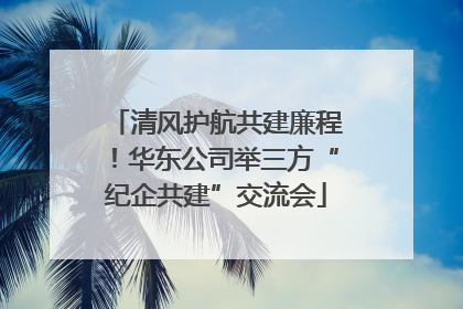 清风护航共建廉程！华东公司举三方“纪企共建”交流会