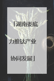 湖南娄底力推钛产业协同发展