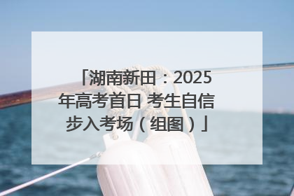 湖南新田：2025年高考首日 考生自信步入考场（组图）