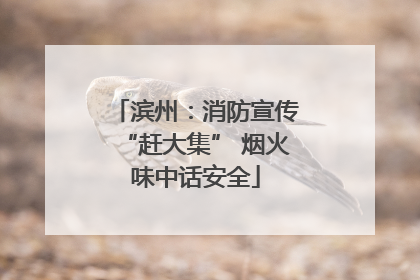 滨州：消防宣传“赶大集” 烟火味中话安全