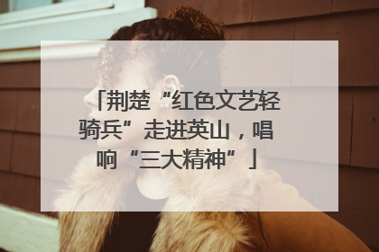 荆楚“红色文艺轻骑兵”走进英山，唱响“三大精神”