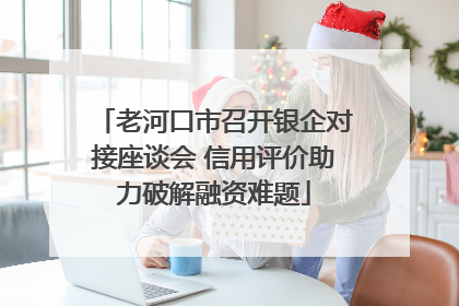 老河口市召开银企对接座谈会 信用评价助力破解融资难题