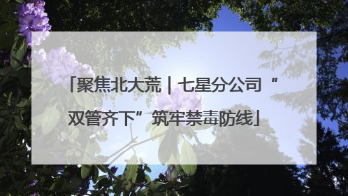 聚焦北大荒｜七星分公司“双管齐下”筑牢禁毒防线