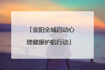 襄阳全域启动心理健康护航行动