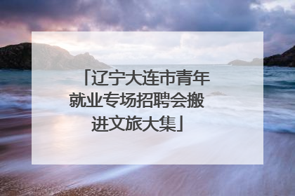 辽宁大连市青年就业专场招聘会搬进文旅大集