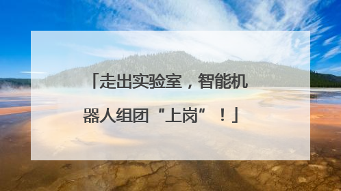 走出实验室，智能机器人组团“上岗”！