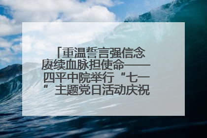 重温誓言强信念 赓续血脉担使命——四平中院举行“七一”主题党日活动庆祝建党104周年