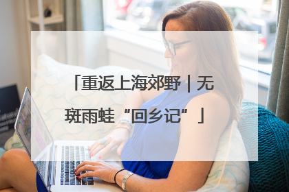 重返上海郊野｜无斑雨蛙“回乡记”