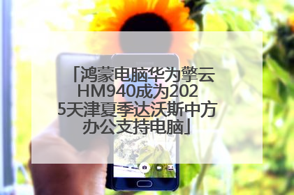 鸿蒙电脑华为擎云 HM940成为2025天津夏季达沃斯中方办公支持电脑