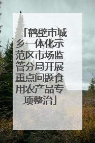 鹤壁市城乡一体化示范区市场监管分局开展重点问题食用农产品专项整治