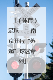 （体育）足球——南京开行“苏超”球迷专列