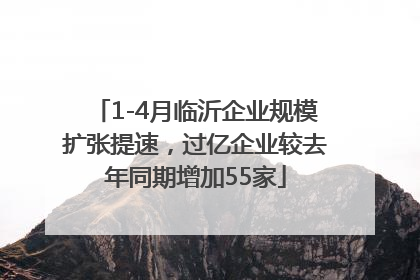 1-4月临沂企业规模扩张提速，过亿企业较去年同期增加55家