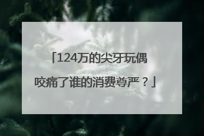 124万的尖牙玩偶 咬痛了谁的消费尊严？