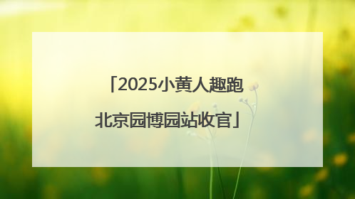 2025小黄人趣跑北京园博园站收官