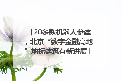 20多款机器人参建，北京“数字金融高地”地标建筑有新进展